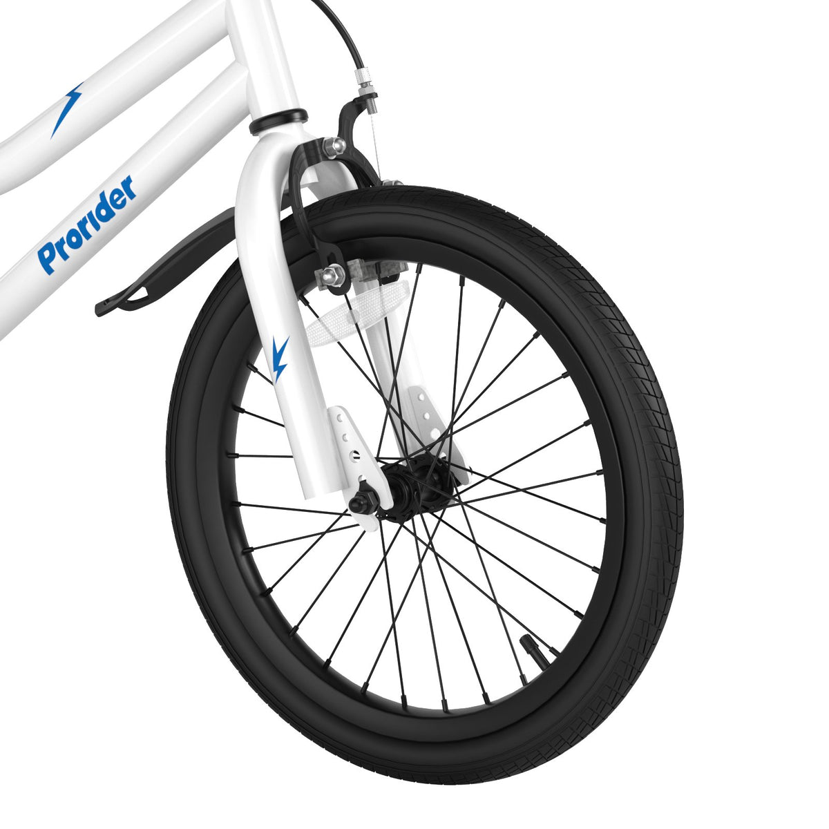 18 Feet Kids Bike with Removable Training Wheels-White view 7