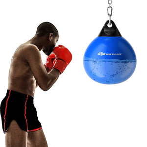 18 Inch 110 Pound Heavy Punching Water Aqua Bag with Adjustable Metal Chain-Blue view 4
