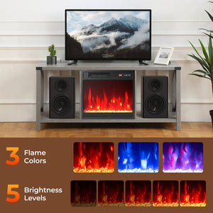 18 Inch Electric Fireplace Insert Fireplace Heater with Overheat Protection view 7