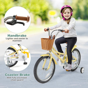 18 Inch Kids Bike Adjustable Bicycle with Reflectors and Bell for Children 4-8 Years Old-18 inches view 7