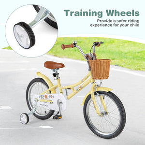 18 Inch Kids Bike Adjustable Bicycle with Reflectors and Bell for Children 4-8 Years Old-18 inches view 8