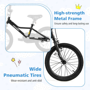 18 Inch Kids Bike Adjustable for 4-8 Years Old with Low-Step Frame view 8