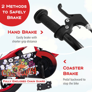 18 Inch Kids Bike Adjustable with Storage Basket and Double Brake for 4-8 Years Old-18 inches view 7