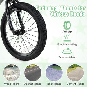 18 Inch Kids Bike Adjustable with Transparent Chain Cover for 4-8 Years Old view 7