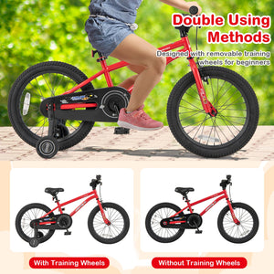 18-Inch Kids Bike Ages 3-8 with Handbrake and Coaster Brake and Bell Ring-18 inches view 2