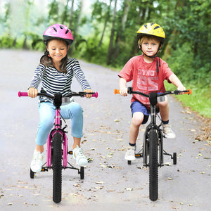 18 Inch Kids Bike for 4-8 Years Old Adjustable with Removable Training Wheels view 3