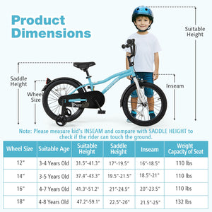 18-Inch Kids Bike for 4-8 Years Old Children Bicycle with Training Wheels view 4