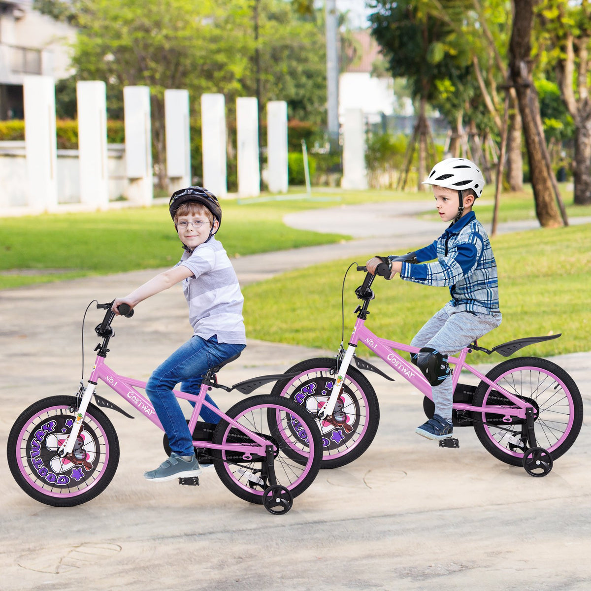 18 Inch Kids Bike for 4-8 Years Old Sport Bicycle with Adjustable Handlebar and Saddle-18 inches view 3