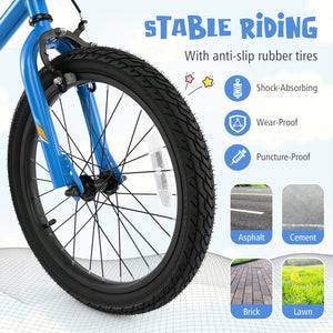 Patented 18 Inch Kids Bike LED Lighted Adjustable with Training Wheels for 4-8 Years Old Kids-18 inches view 7