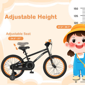18-Inch Kids Bike Sport Bicycle for 4-8 Years Old with Adjustable Seat-18 inches view 7