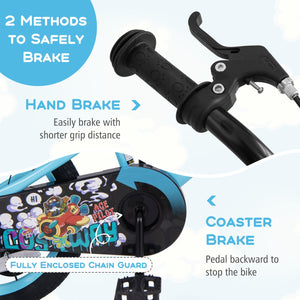 18 Inch Kids Bike with Adjustable Handlebar and Saddle for 4-8 Years Old-18 inches view 7