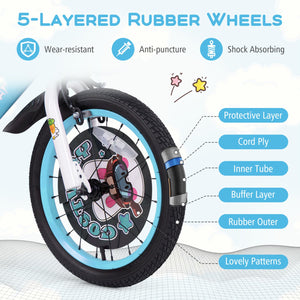 18 Inch Kids Bike with Adjustable Handlebar and Saddle for 4-8 Years Old-18 inches view 8