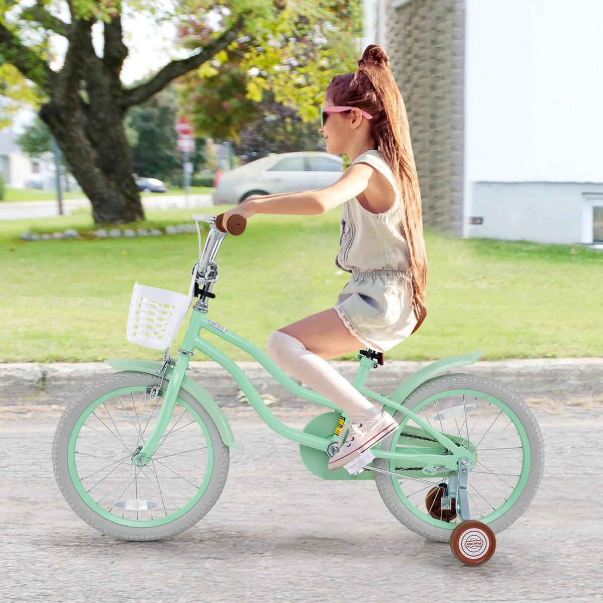 18 Inch Kids Bike with Adjustable Seat and Bell for Kids 3-8 Years Olds-18 inches view 2