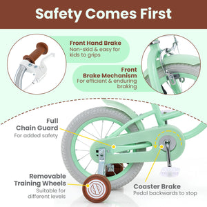 18 Inch Kids Bike with Adjustable Seat and Bell for Kids 3-8 Years Olds-18 inches view 5