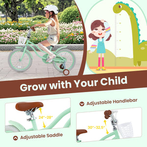 18 Inch Kids Bike with Adjustable Seat and Bell for Kids 3-8 Years Olds-18 inches view 7