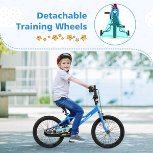 18 Inch Kids Bike with Removable Training Wheels for Aged 4-8 Years Old view 6