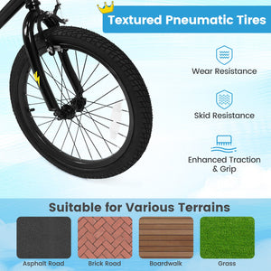 18 Inch Kids Bike with Training Wheels for Ages 4-8 Years Old Black- Street Art Time view 7