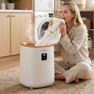 18 L Large Blanket Towel Warmer with LED Display for Bathroom-White view 3