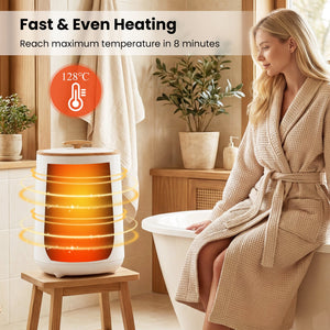18 L Large Blanket Towel Warmer with LED Display for Bathroom-White view 7