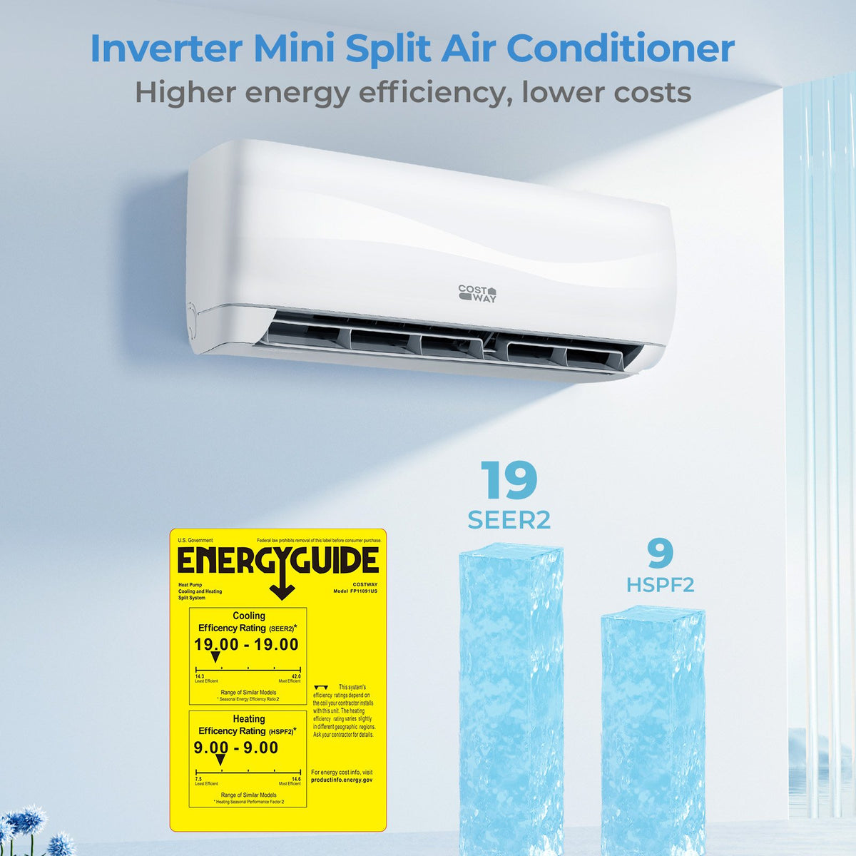 Blast Series 18000 BTU 19 SEER2 208-230V Mini Split Air Conditioner with Heat Pump view 6