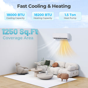 SEERXtreme Series ENERGY STAR Certified 18000 BTU 25 SEER2 208-230V Mini Split Heat Pump Heating at -25℃ view 5
