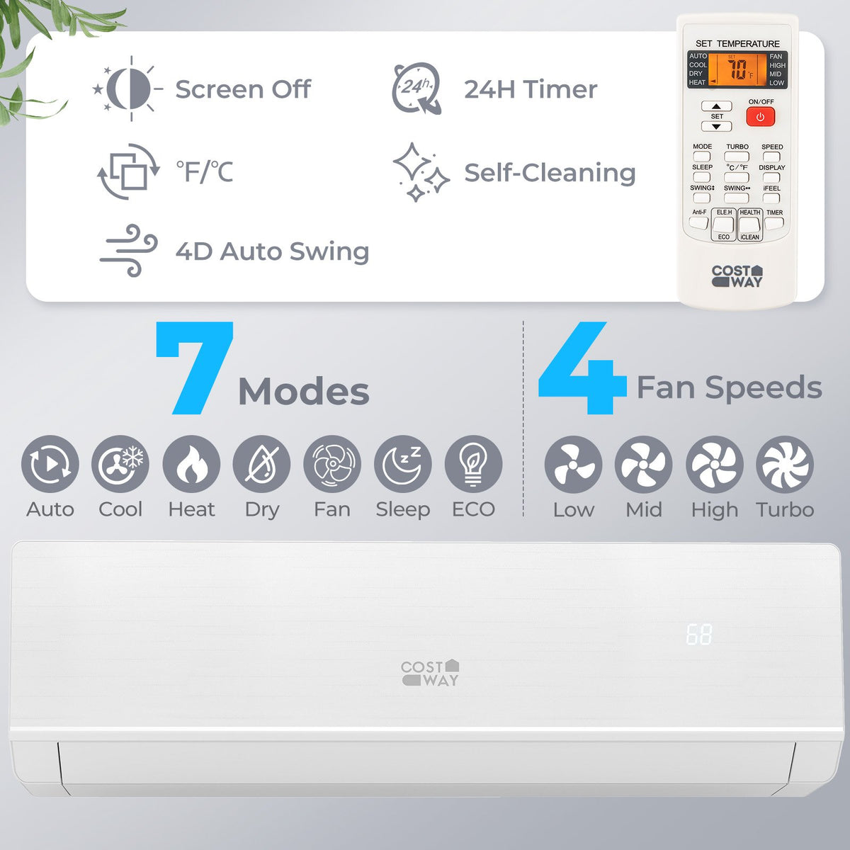 SEERXtreme Series ENERGY STAR Certified 18000 BTU 25 SEER2 208-230V Mini Split Heat Pump Heating at -25℃ view 6