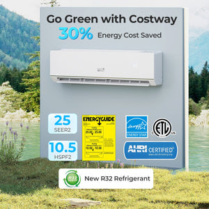 SEERXtreme Series ENERGY STAR Certified 18000 BTU 25 SEER2 208-230V Mini Split Heat Pump Heating at -25℃ view 7