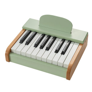 18 Keys Wooden Piano for Kids with Removable Music Stand-Green view 4