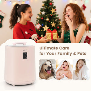 18L Large Towel Warmer with LED Display and Auto Shut off-Pink view 5