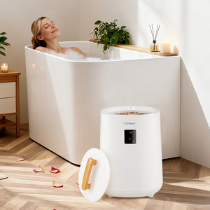 18L Large Towel Warmer with LED Display and Auto Shut off-White view 2