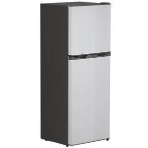 Double Door Mini Fridge with Freezer, 4.6 Cu.Ft Small Refrigerator with Thermostat, Shelves – view 8