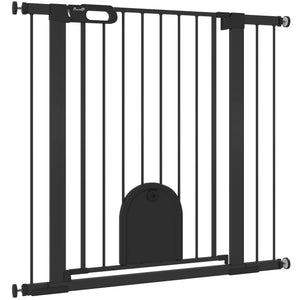 30"-52" Extra Wide Pet Gate Barrier with Small Door, 30"H Dog Gate with Safety Gate Barrier – view 3