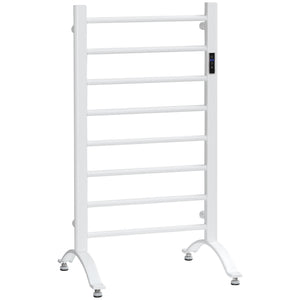 8-Bar Heated Towel Warmer Rack with Built-in Timer and LED Indicators – view 8