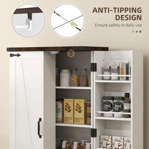 Kitchen Pantry Cabinet with 4-tier Shelving, 6 Spice Racks – view 6