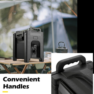 2.5 Gallon Insulated Beverage Server Dispenser-Black view 9