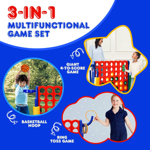 2.5 Feet 4-to-Score Giant Game Set-Blue view 7