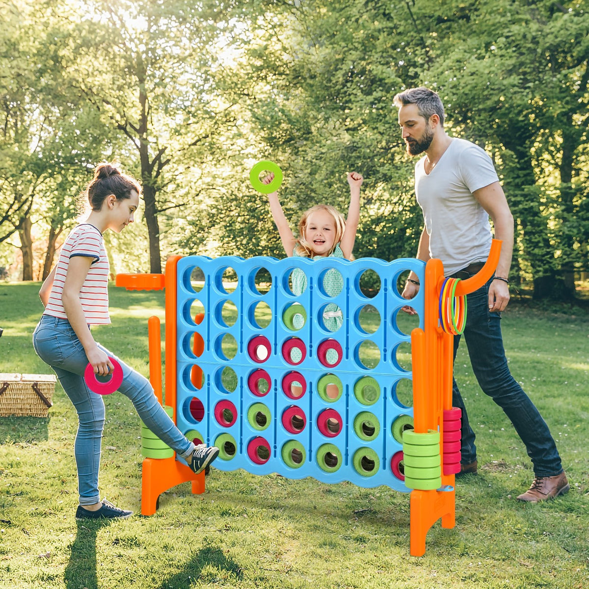 2.5ft 4-to-Score Giant Game Set-Orange view 2