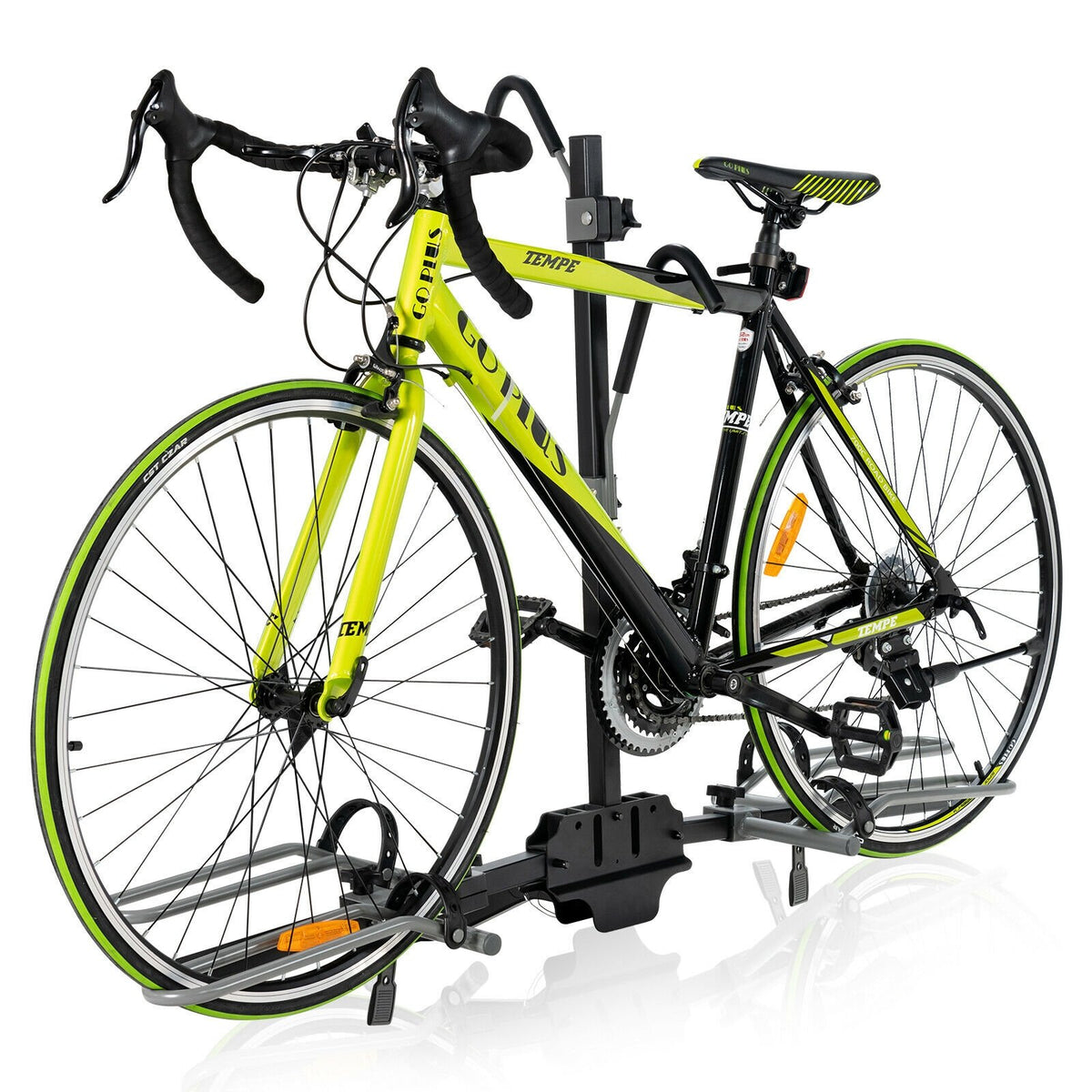 2-Bike Hitch Mount Bike Rack for 1-1/4 Inch or 2 Inch Receiver-Black view 7