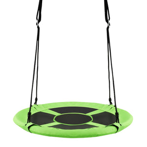 2-in-1 40 Inch Kids Hanging Chair Detachable Swing Tent Set-Green view 7
