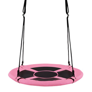 2-in-1 40 Inch Kids Hanging Chair Detachable Swing Tent Set-Pink view 4