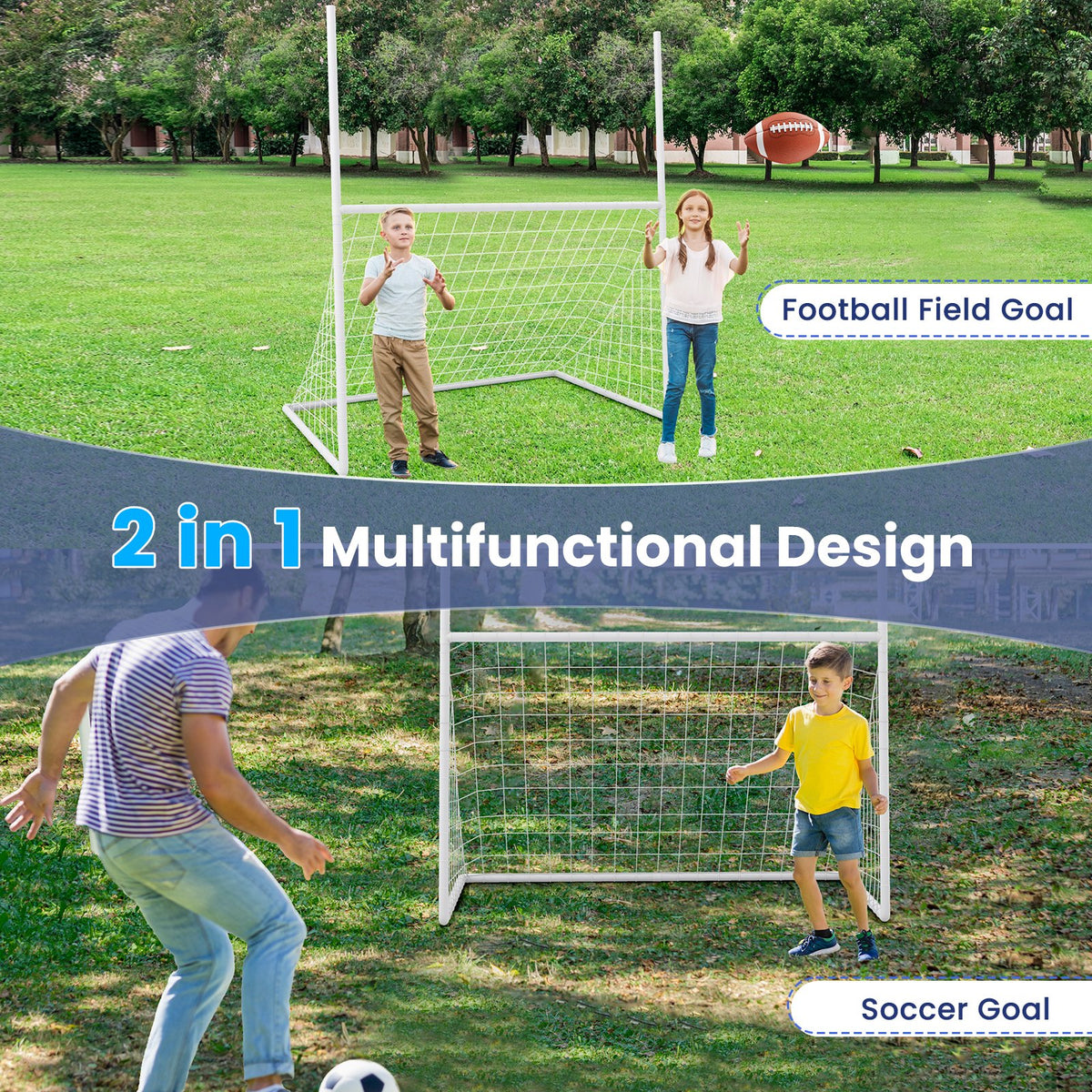 2 in 1 All Weather Football Training Equipment for Park School view 6