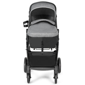 2 in 1 Foldable Pushchair Newborn Infant Baby Stroller-Gray view 3