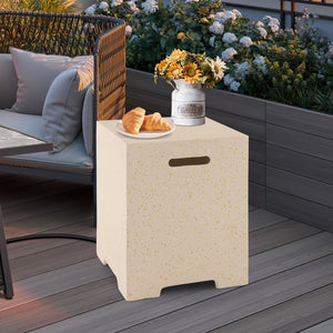 2-in-1 Gas Tank Holder Side Table with Protective Cover view 2
