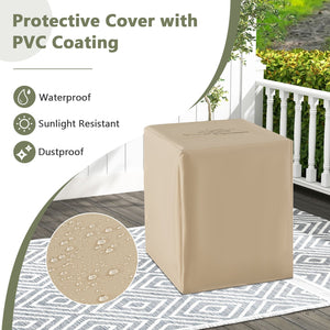 2-in-1 Gas Tank Holder Side Table with Protective Cover view 9