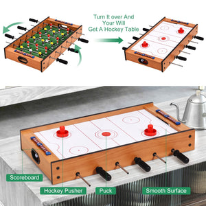 2 in 1 In/Outdoor Air Hockey Foosball Game Table view 7