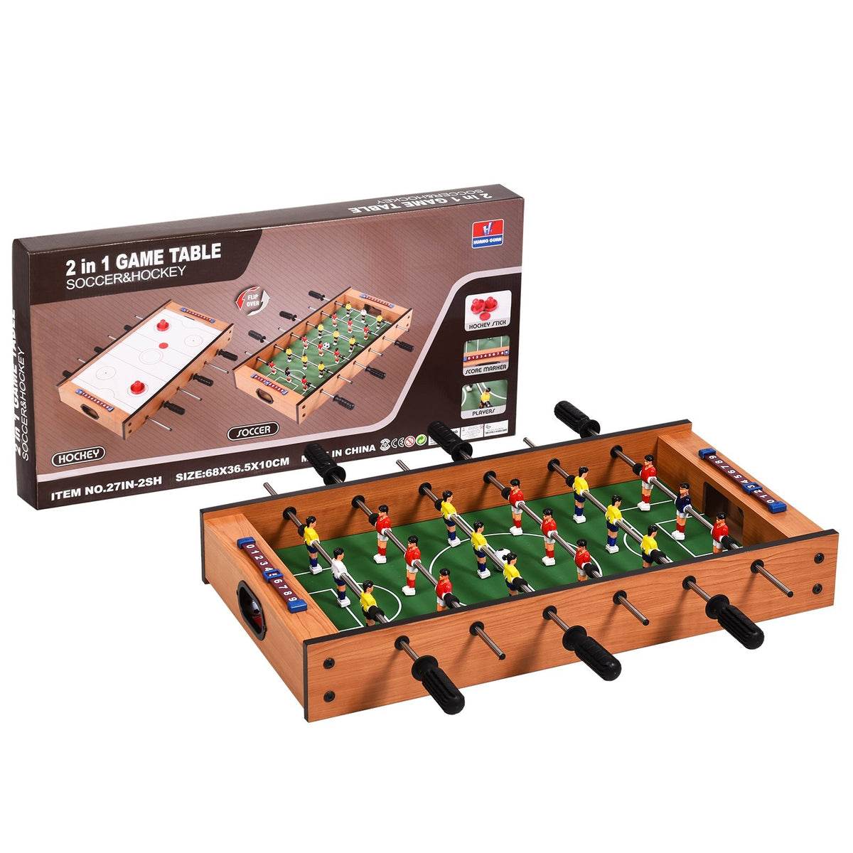 2 in 1 In/Outdoor Air Hockey Foosball Game Table view 9