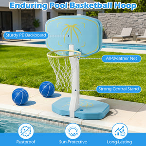 2-in-1 Pool Basketball Hoop and Pool Volleyball Net view 7