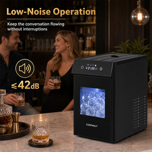 2 Inch Ice Ball Maker Countertop with Self-Cleaning and 8H Timer-Black view 8
