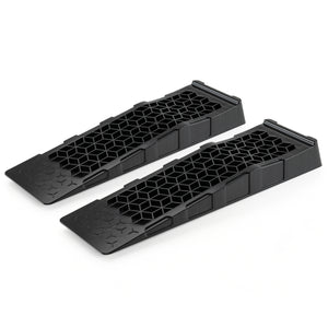 2-Pack 2.5 inches Lift Low Profile Car Ramps 22000 Lbs GVW Capacity-Black