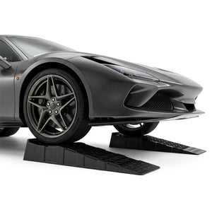 2-Pack 2.5 inches Lift Low Profile Car Ramps 22000 Lbs GVW Capacity-Black view 4